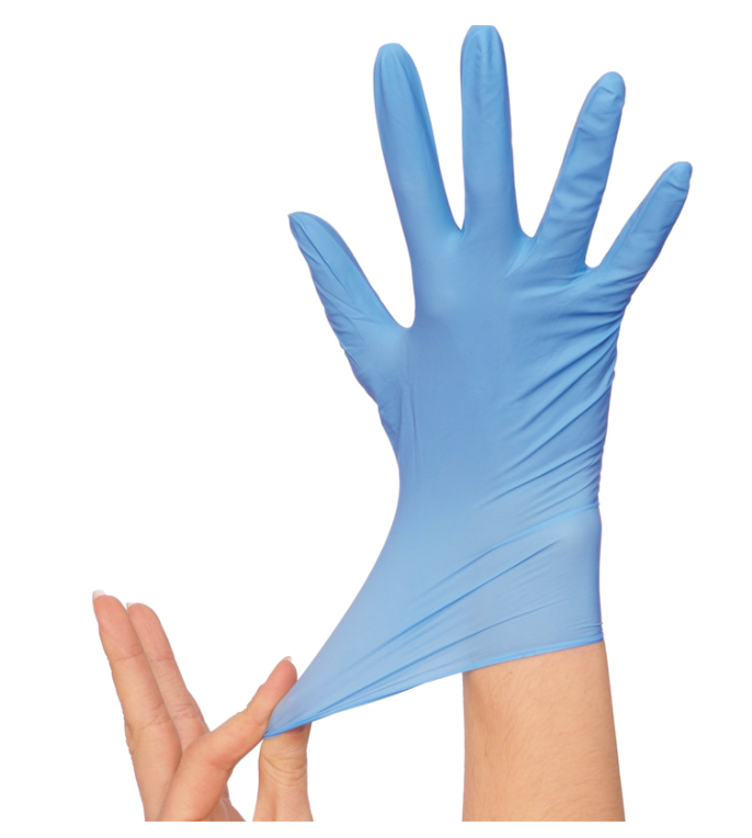 Blue Nitrile Powder Free Exam Glove IF40 - BPF40
